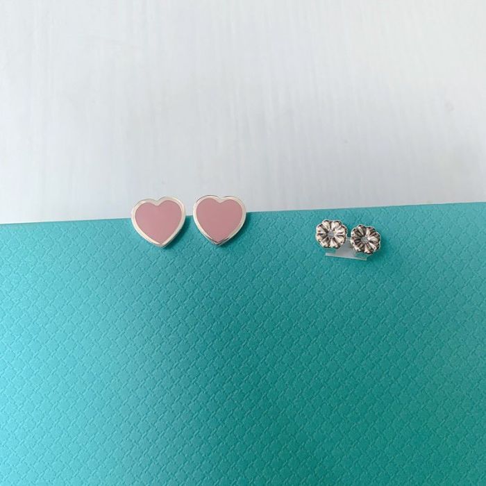 Heart-shaped Love earrings  jewelry ,with box,  J25-1725-1732