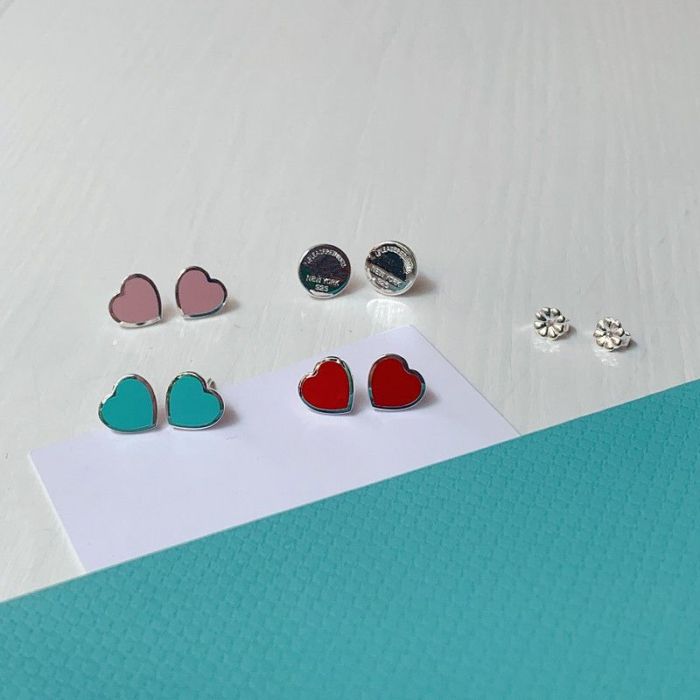 Heart-shaped Love earrings  jewelry ,with box,  J25-1725-1732