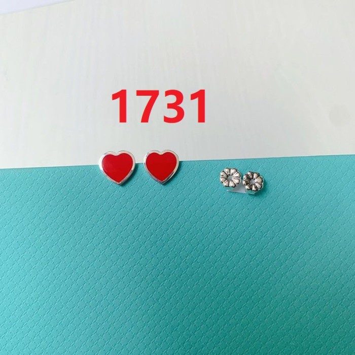 Heart-shaped Love earrings  jewelry ,with box,  J25-1725-1732