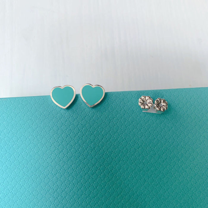 Heart-shaped Love earrings  jewelry ,with box,  J25-1725-1732