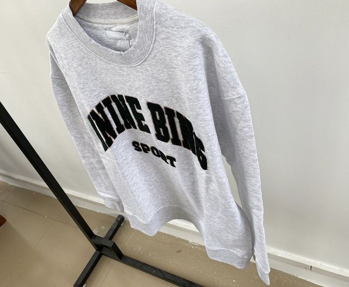 Women's men fashion embroidered crew neck loose hoodie clothes, XS-M-L,CL78-149