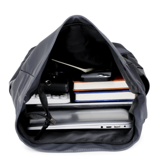 Waterproof canvas backpack school bag ,  no box, size 46x31x16cm , B20-257-258