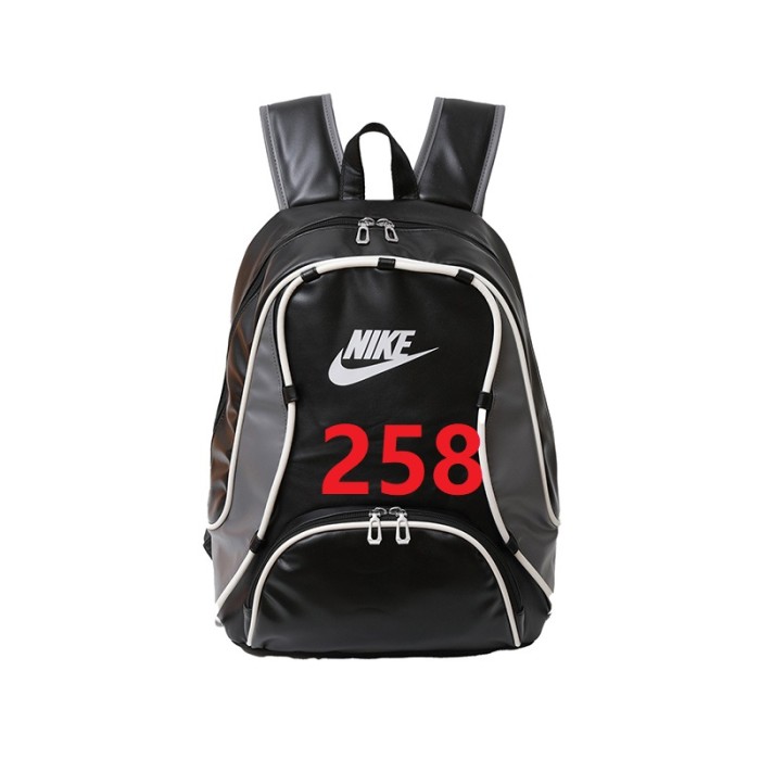 Canvas PU  backpack school bag ,  no box, size 42x30x14cm , B25-258-260