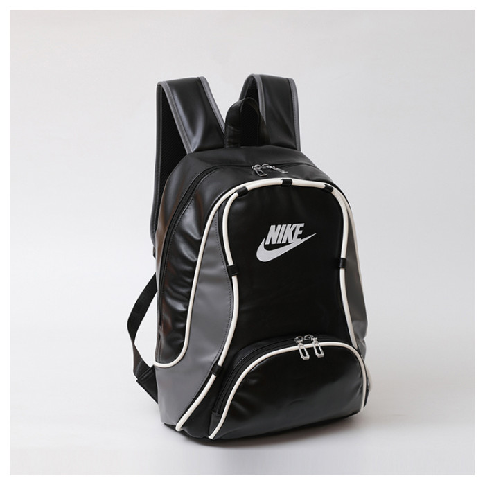 Canvas PU  backpack school bag ,  no box, size 42x30x14cm , B25-258-260