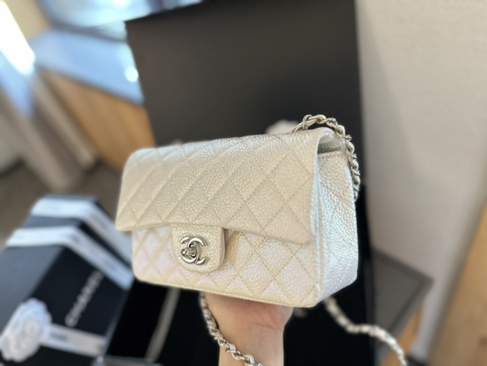 Split leather bag ,3A ,size 20cm,no box,  B75-3054