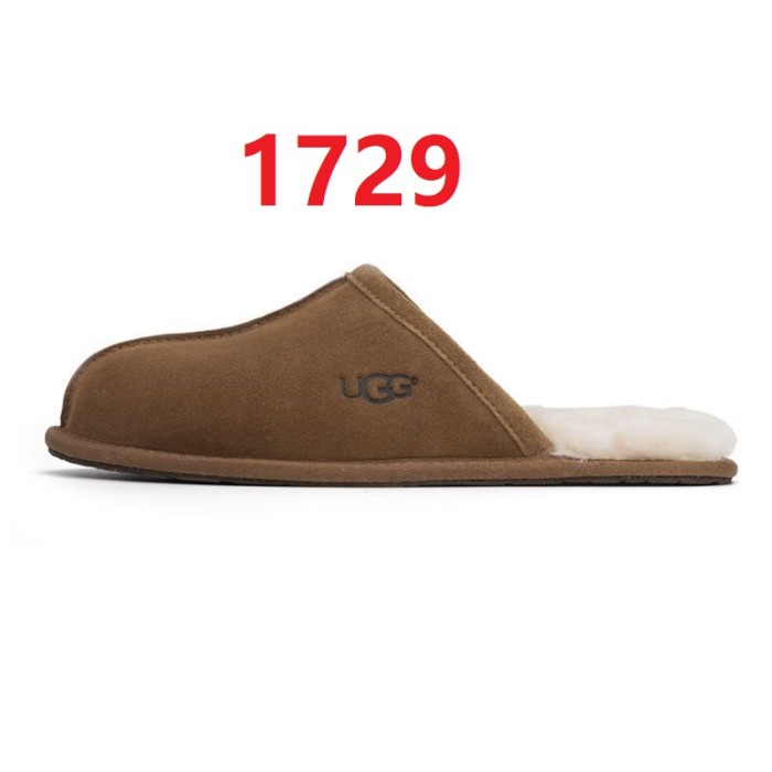 Women flat fur slipper shoes,  size 34-44, with box, SS50-1726-1729