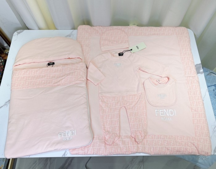Newborn Baby crawl suit five-piece suit Cloak quilt  set clothes , CL110-6