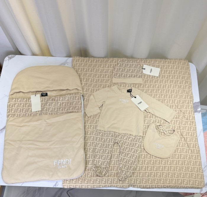 Newborn Baby crawl suit five-piece suit Cloak quilt  set clothes , CL110-7
