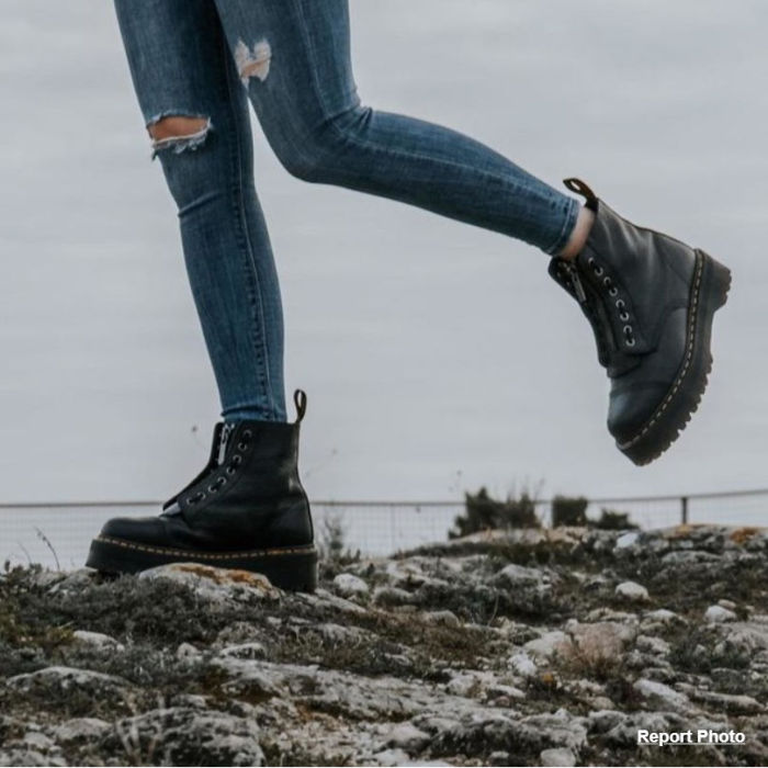 Women's platform boots, split leather, size 35-45, standard size，with box,SS80-575