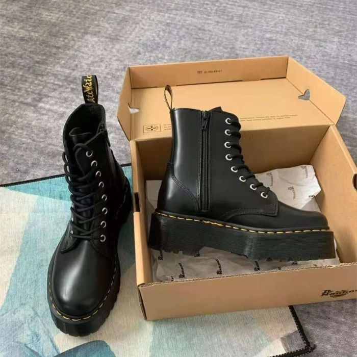 Women's platform boots, split leather, size 35-45, standard size，with box,SS80-578