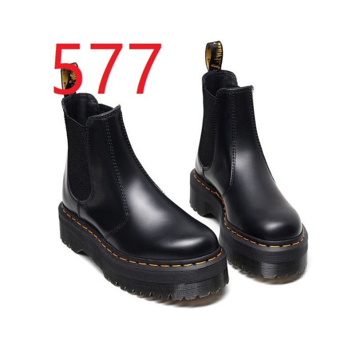 Women's platform boots, split leather, size 35-46, standard size，with box,SS80-576-577