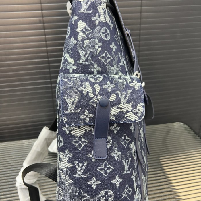 Canvas split leather bag ,AAAA ,size 33x43cm,no box,  B88-1873