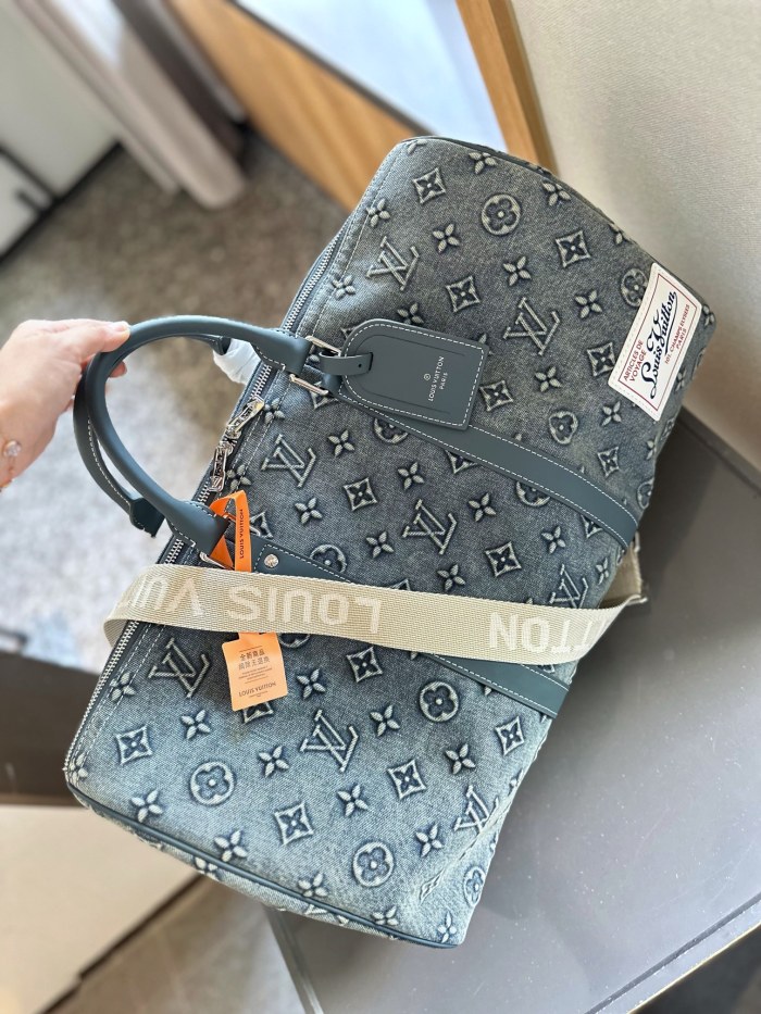 Canvas split leather bag ,AAAA ,size 50cm,no box,  B88-1853