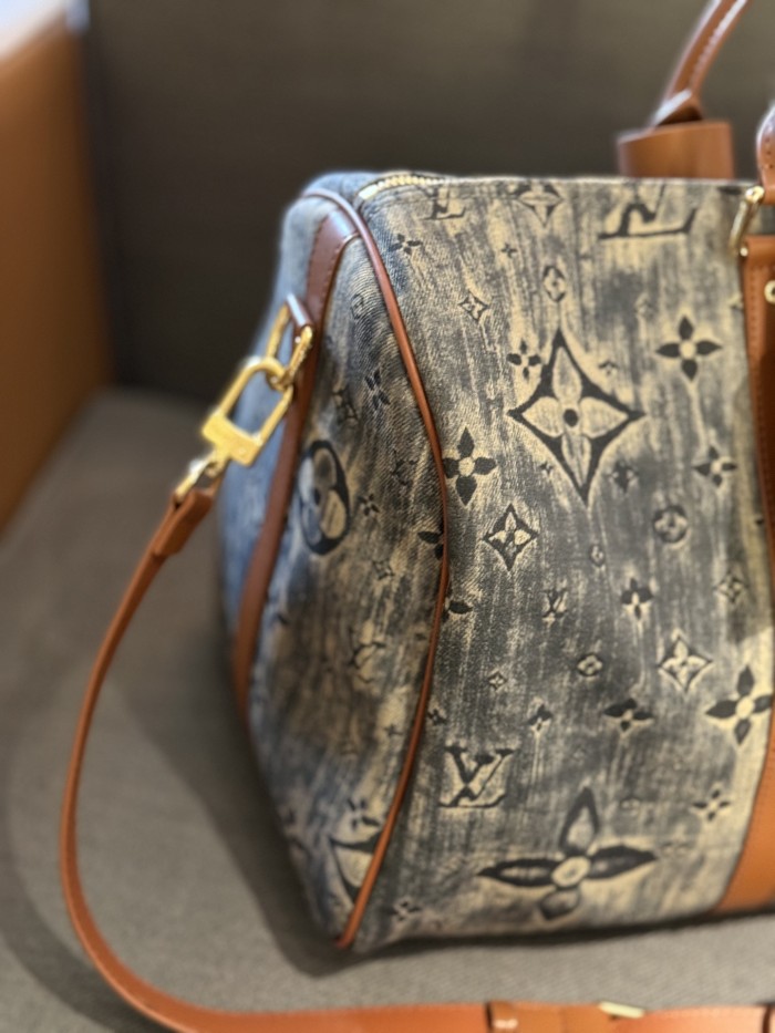Canvas split leather bag ,AAAA ,size 45cm,no box,  B88-1891
