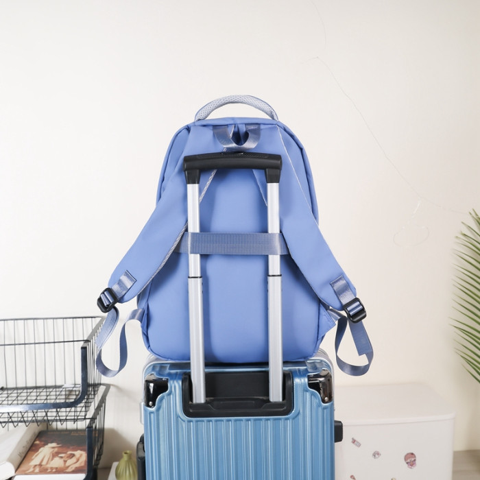 Nylon backpack school bag , size 32x45x18cm, no box , B20-6-9