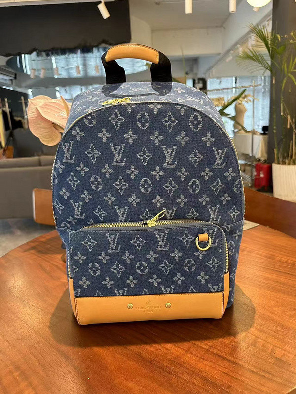 Canvas PU leather bag ,budget ,size 38x28x18cm,no box,  B40-1