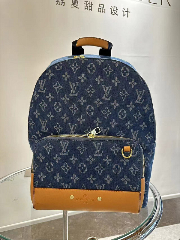 Canvas PU leather bag ,budget ,size 38x28x18cm,no box,  B40-1