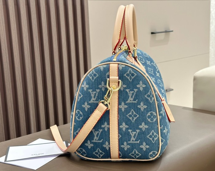 Canvas Split leather bag a set,3A ,no box,  B75-30