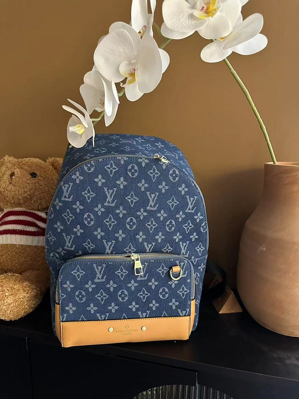 Canvas PU leather bag ,budget ,size 38x28x18cm,no box,  B40-1