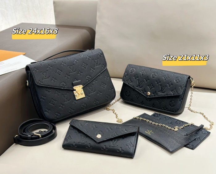 Split leather bag a set,3A ,no box,  B75-32