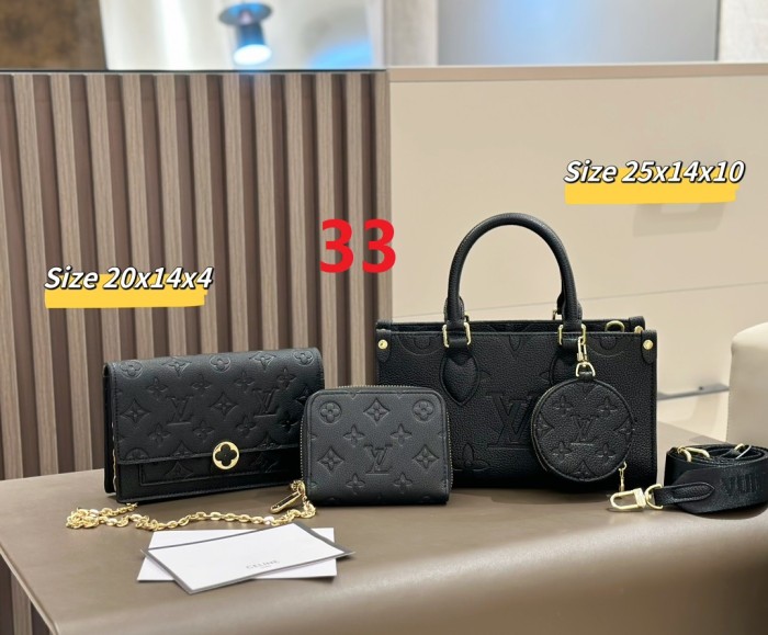 Split leather bag a set,3A ,no box,  B75-33