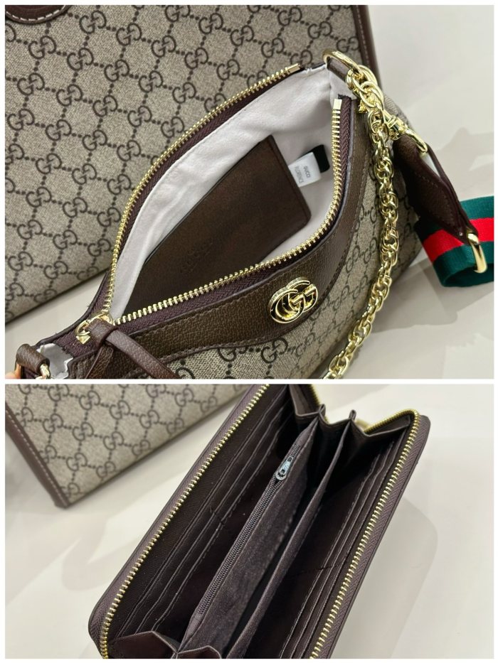 Canvas Split leather bag a set,3A ,no box,  B75-42