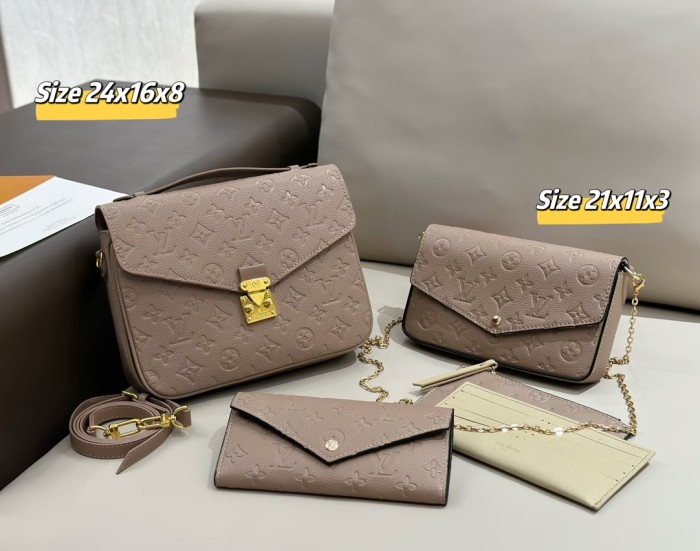 Split leather bag a set,3A ,no box,  B75-31