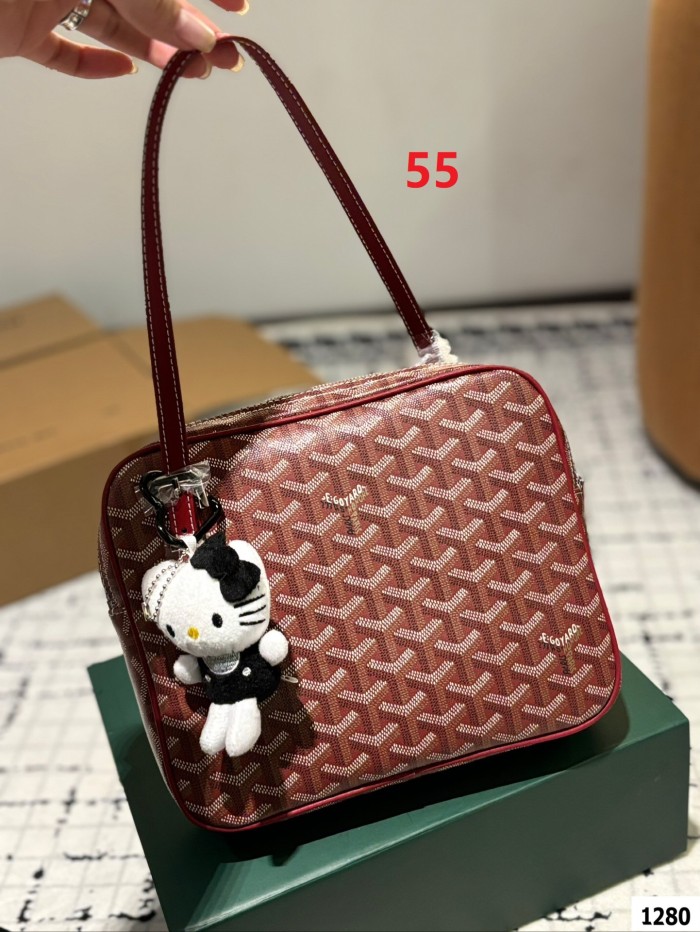 Split leather bag ,3A ,size 24x20cm,no box,  B75-45-56