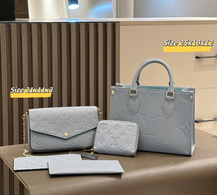 Split leather bag a set,3A ,no box,  B75-38
