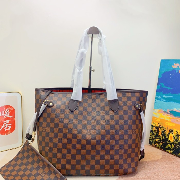 Split leather bag a set,3A ,size: 44x29x17cm /21x13cm/20X11cm,no box,  B75-101