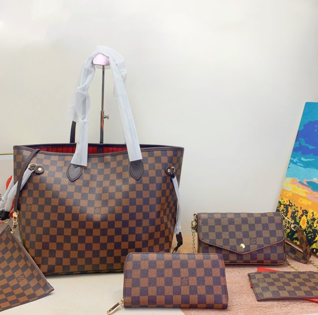 Split leather bag a set,3A ,size: 44x29x17cm /21x13cm/20X11cm,no box, B75-101