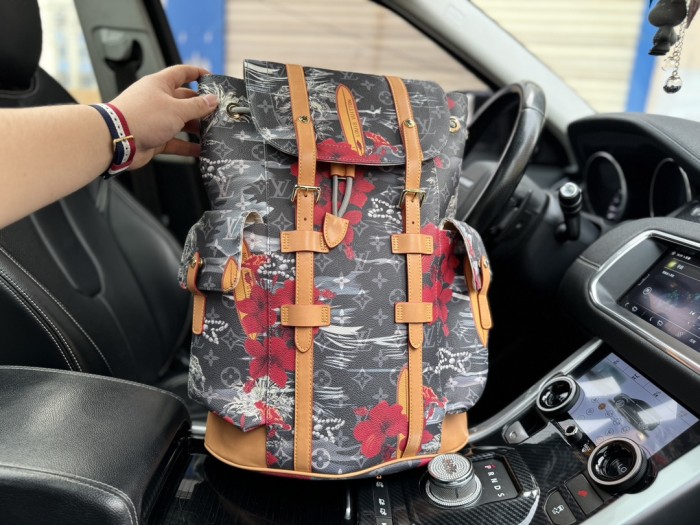 Split leather bag ,4A ,size 41x48x13cm,no box,  B88-70