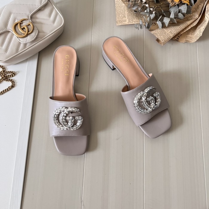 Women heel slipper shoes,  heel 3cm/7cm,size 34-42, SS50-97-107