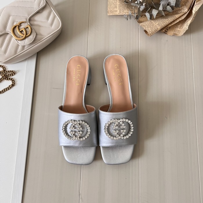 Women heel slipper shoes,  heel 3cm/7cm,size 34-42, SS50-97-107