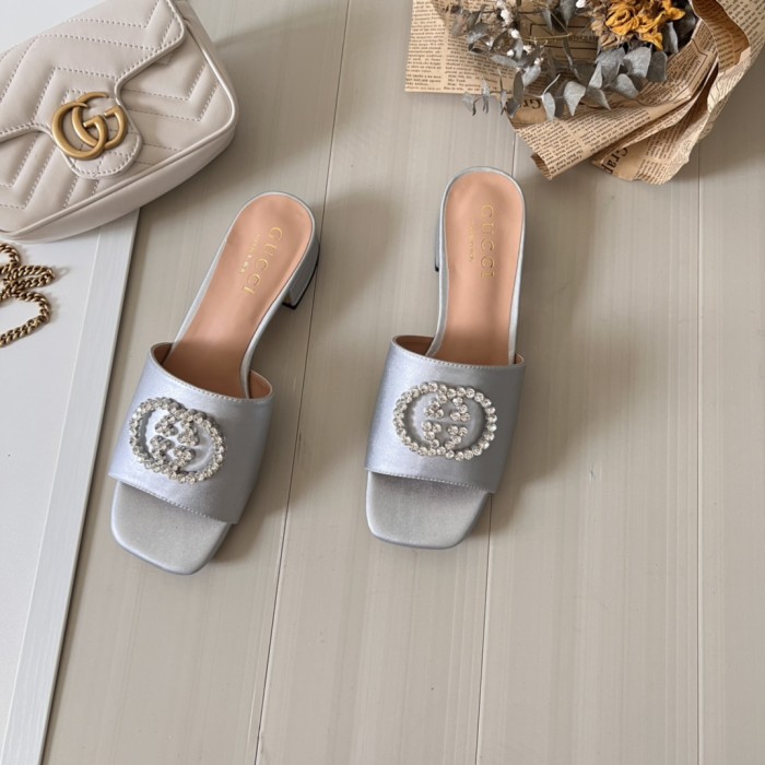 Women heel slipper shoes,  heel 3cm/7cm,size 34-42, SS50-97-107