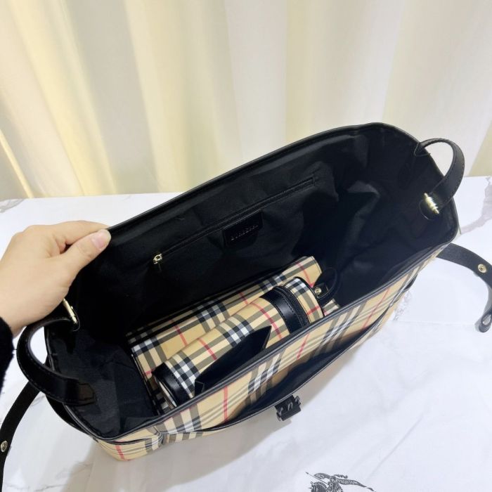 Canvas and split leather baby diaper bag + nursing bottle bag+ cushion, AAA, no box,diaper bag size  40x26x14cm,B98-63