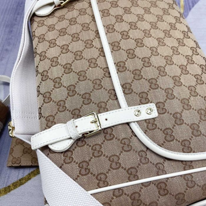Canvas and split leather baby diaper bag + nursing bottle bag+ cushion, AAA, no box,diaper bag size  40x26x14cm,B98-74-75