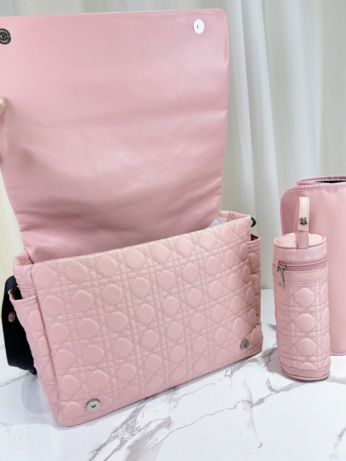 Canvas and split leather baby diaper bag + nursing bottle bag+ cushion, AAA, no box,diaper bag size  40x26x14cm,B98-61