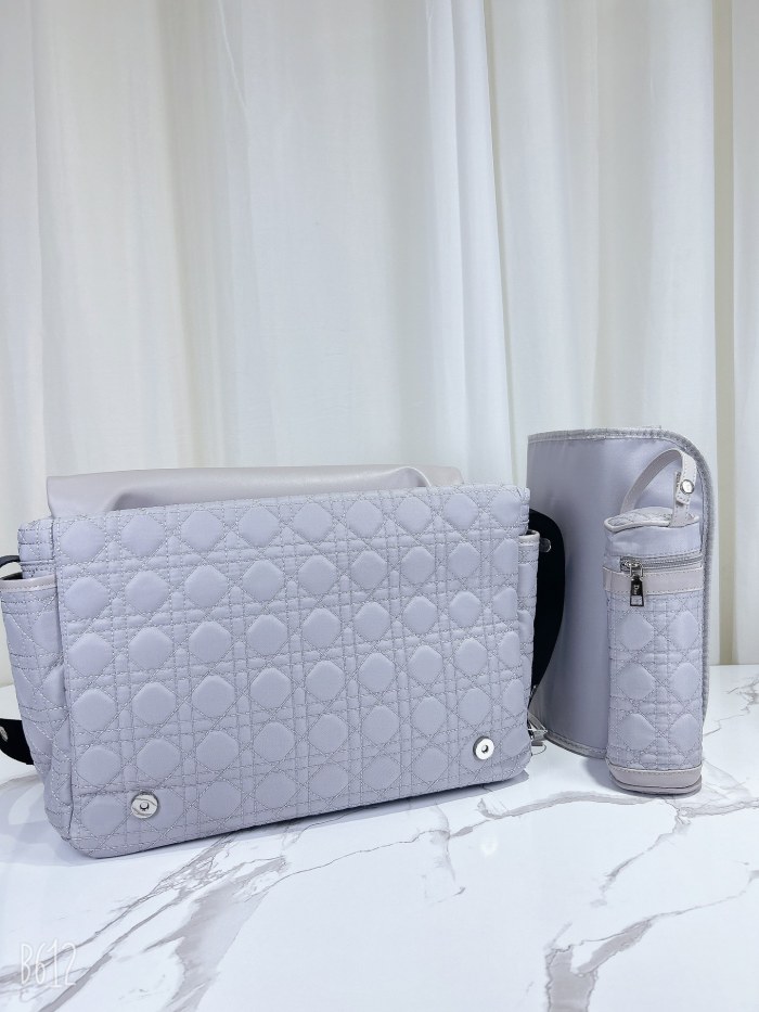 Canvas and split leather baby diaper bag + nursing bottle bag+ cushion, AAA, no box,diaper bag size  40x26x14cm,B98-62