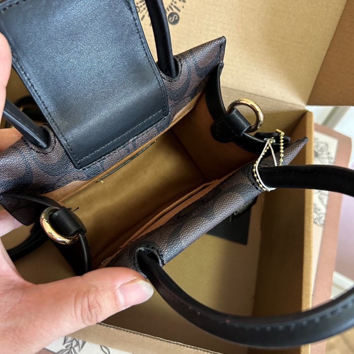 Split leather bag ,3A , size 16.5x17cm,no box,  B68-78-79