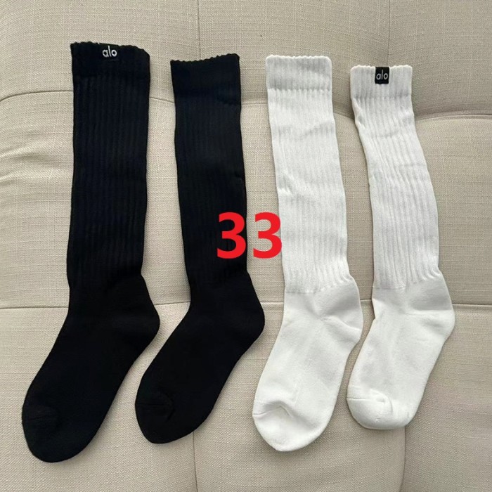 Cotton sport socks: black + white, 2 pairs.free size,CL10-33