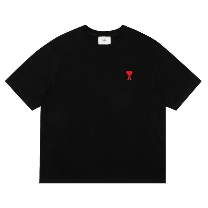 Women men embroidered heart cotton short sleeves t shirt clothes，CL20-32-36