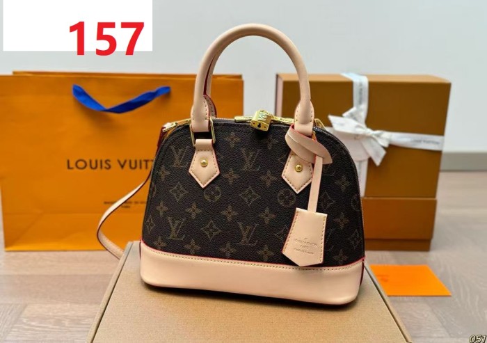 Split leather makeup bag ,3A ,size 25X18cm,with box,  B75-157