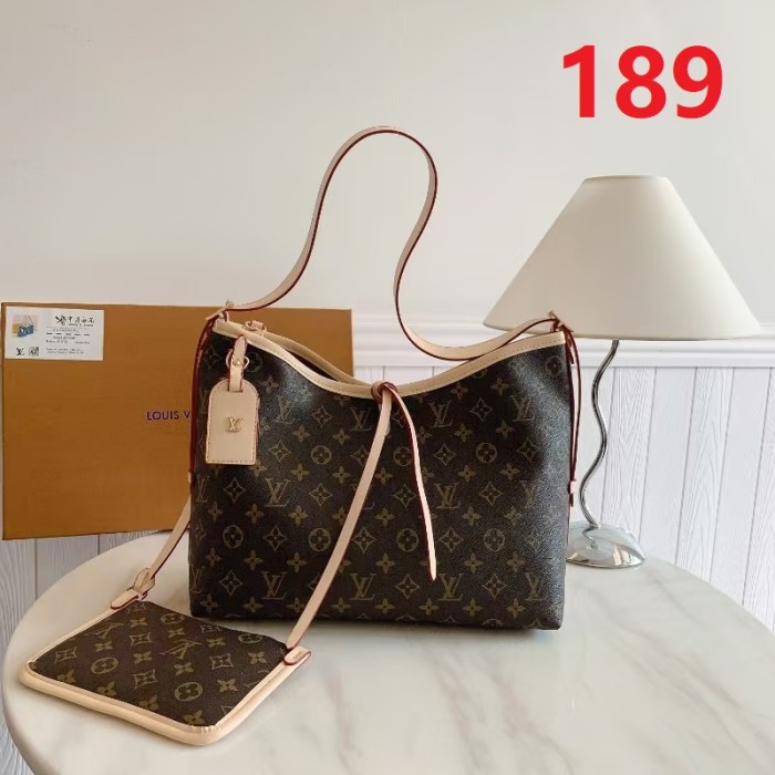 Canvas PU leather bag ,budget ,size 34x13x26cm,no box,  B35-187-190
