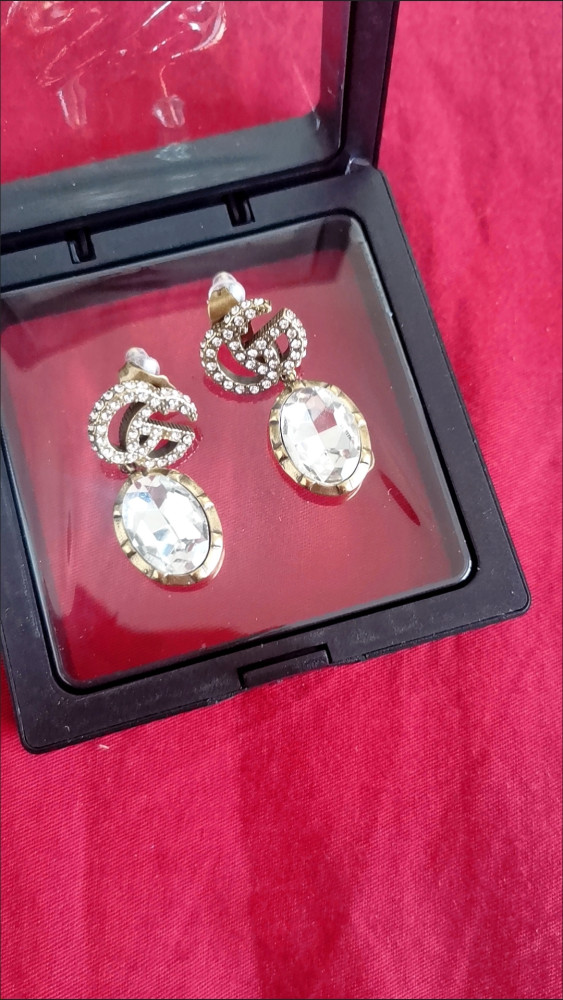 Earrings jewelry ,  with box, J25-47-49