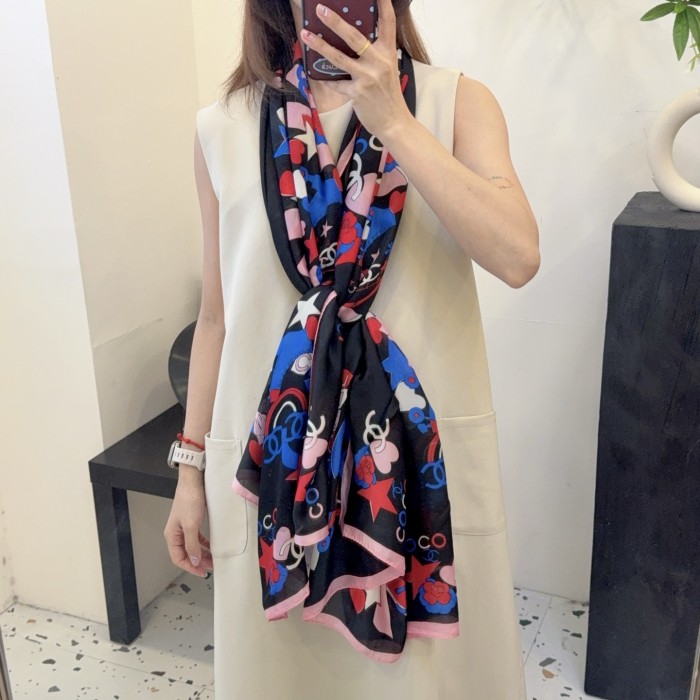 Cotton silk scarf, size 90x180cm, SF20-3-5
