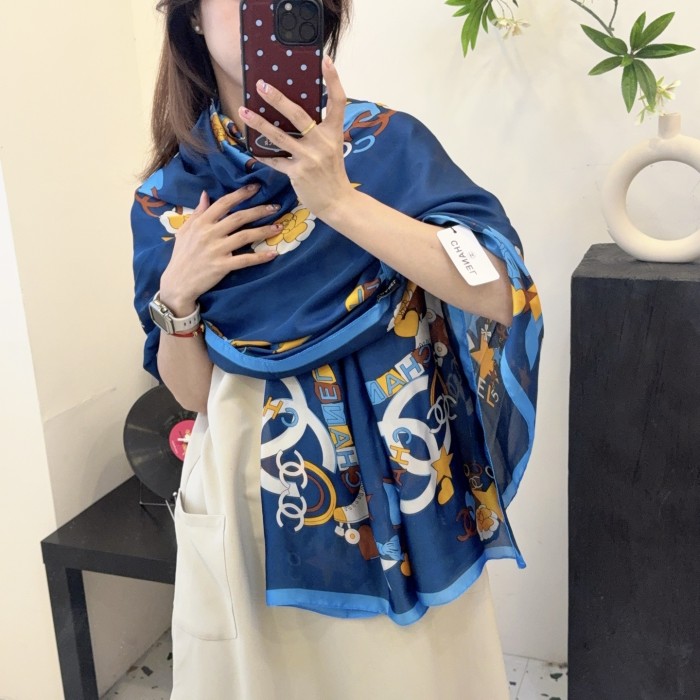 Cotton silk scarf, size 90x180cm, SF20-3-5