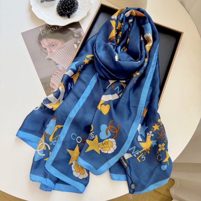 Cotton silk scarf, size 90x180cm, SF20-3-5