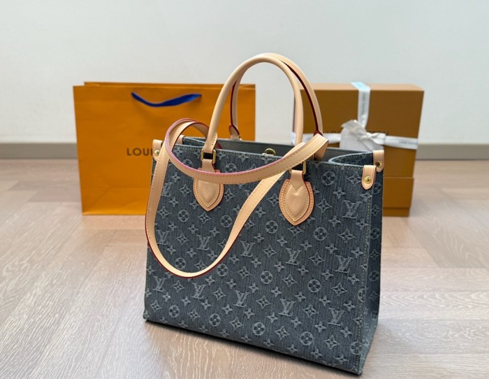 Canvas split leather bag,3A ,size 35x30cm,no box,  B75-170