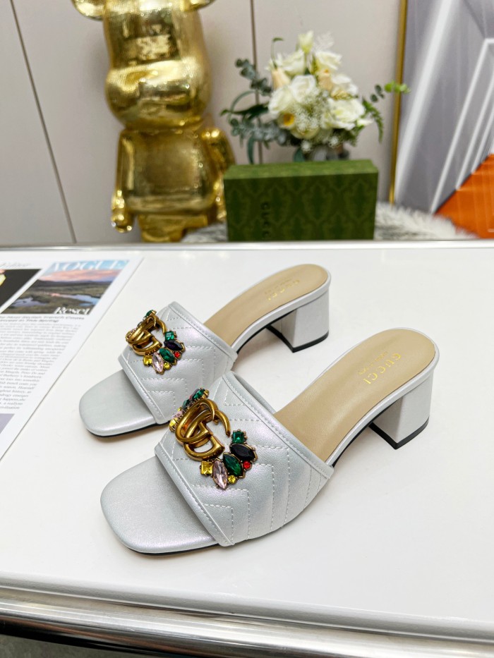 Women heel slipper shoes, heel 2.5cm/6.5cm, size 35-44, SS50-179